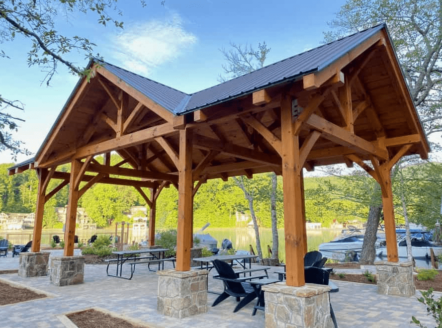 Timber Frame Pavilions: Adding Style and Sustainability to Your Outdoor Living Area