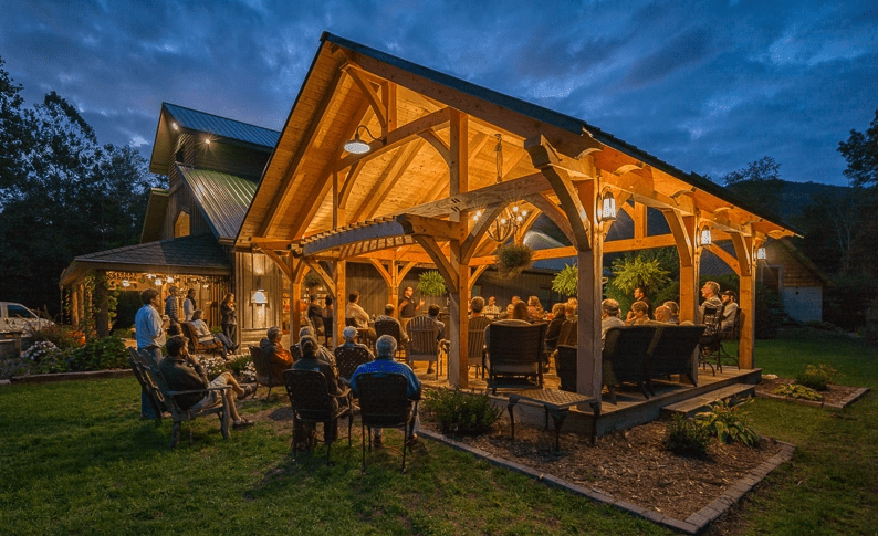 Timber Frame Pavilions: Adding Style and Sustainability to Your Outdoor Living Area