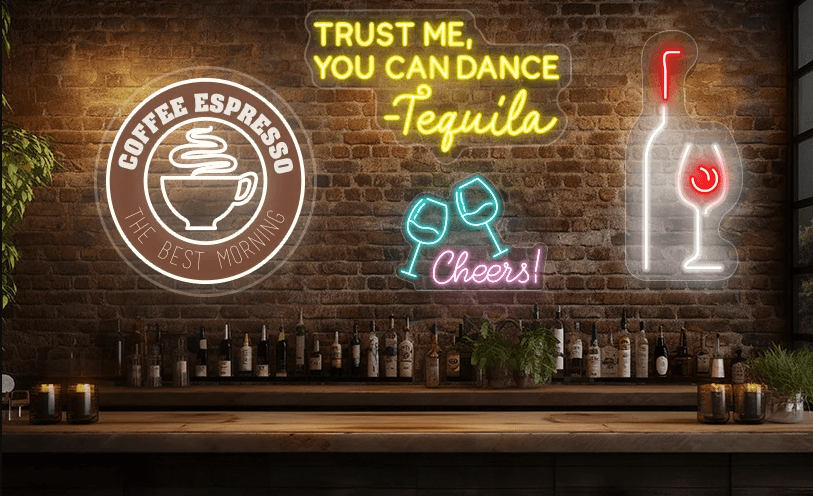 Create a Vibe with Neon Signs for Your Bar